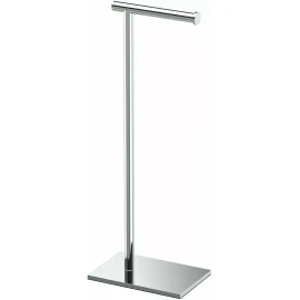 Gatco Modern Square Base Toilet Tissue Holder Stand, 21.25" Chrome 1431C