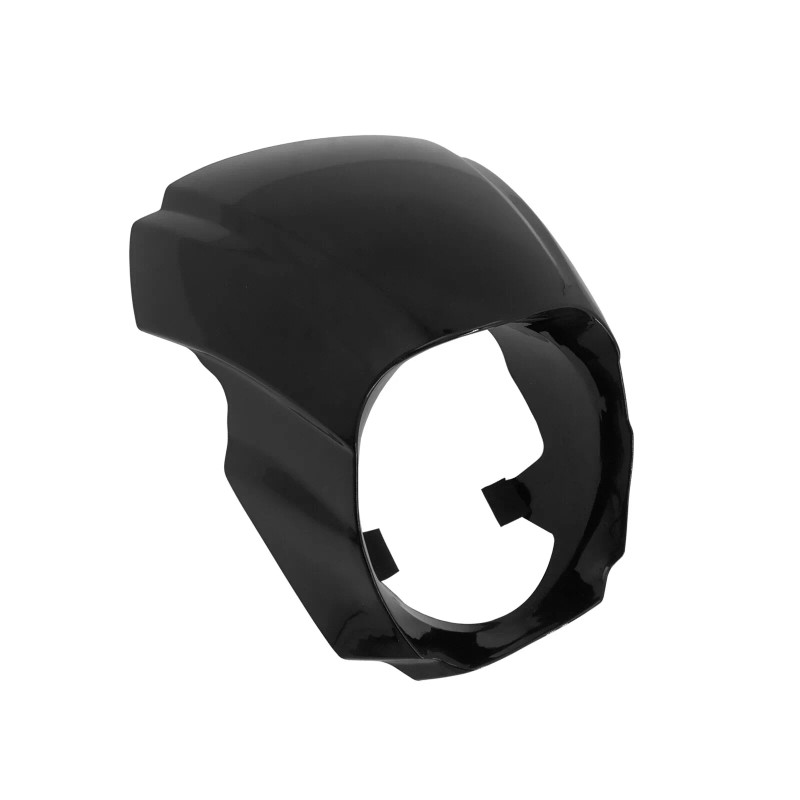 HDBUBALUS Front Headlight Gloss Black Fairing Cowl Cover For Harley