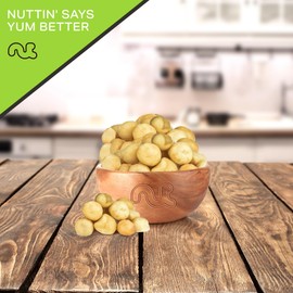 NUT CRAVINGS - Roasted Macadamia Nuts - No Shell, Whole (8oz - 1 Pack) Bulk Nuts Packed Fresh in Resealable Bag - Healthy Protein Food Snack, All Natural, Keto Friendly, Vegan, Kosher