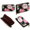 3D Flower Women Handbag and Matching Wallet Set Floral Printed