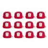 Windy City Novelties Red Plastic Fire Helmets - 12 Pack