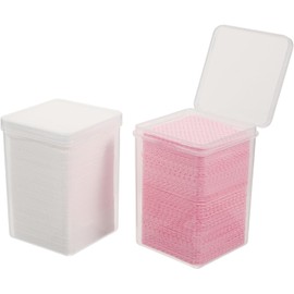 Cabilock Toallitas sin Pelusa y Limpieza de Pegamento de Uñas para Extensiones de Pestañas 2 Cajas de Almohadillas de Tela No Tejida para Uso Profesional y Personal