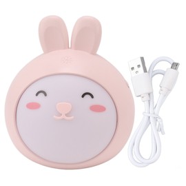Cute Night Light 3 Gear Stepless Dimming Touch Sensing USB Rechargeable Bedside Lamp Pink