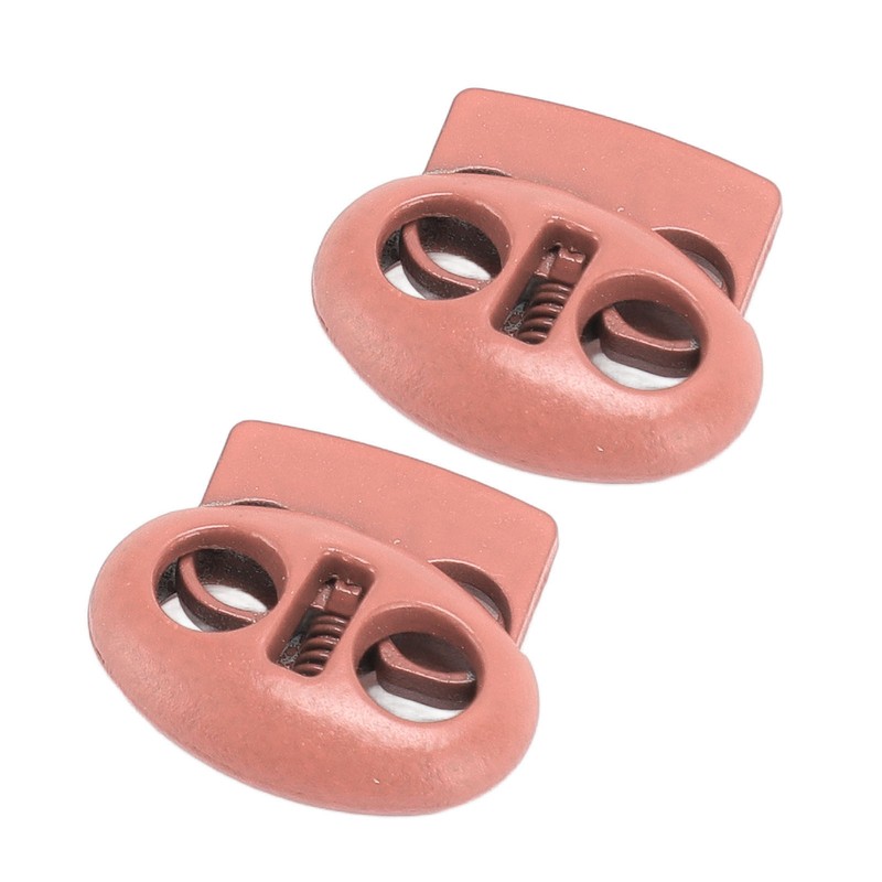 30Pcs Metal Cord Locks Double Hole Zinc Alloy Durable Light