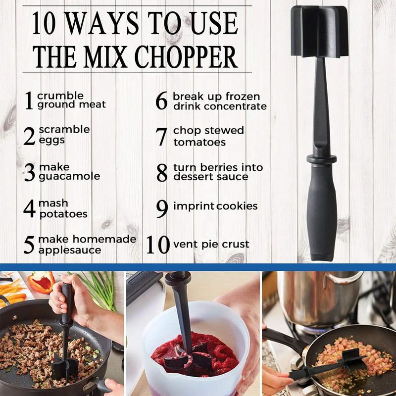 Meat Chopper for Ground Beef – Heat Resistant Nylon Meat