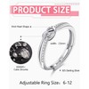 925 Sterling Silver Rings Women Love Knot Rings, Love Rings,