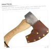 SUPVOX 2pcs Leather Axe Protector Cover Camping Hatchet Head Protective