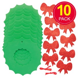 Baker Ross AX501 Wreath Foam Blanks - Pack of 10, Wreath Base Great Wreath Making Supplies and Wreaths Craft Kits for Kids