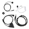 Throat Mic Earpiece 7.1mm Plug with Finger PTT Portable for