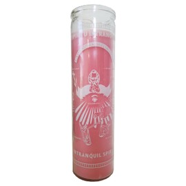 Intranquil Spirit (Espiritu Intranquilo) Pink Pillar Candle