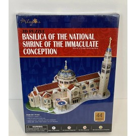 Unbranded BASILICA OF THE NATIONAL SHRINE OF THE IMMACULATE CONCEPTION 3D PUZZLE 44 PIECES