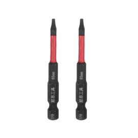 HARFINGTON 2pcs Impact Tough Torx Drill Bit T8 2.6" Length 1/4" Hex Shank S2 Steel Magnetic Insert Star 6 Point Head Screwdriver Bits