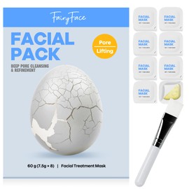 FairyFace Zombie Facial Mask, Zombie Mask Facial, Zombies Skin Care Masks, Deep Cleansing & Pore Tightening Facial Mask for Radiant, Smoother-Looking Skin, Firming Face Mask with brush(1 Box, 8ea)