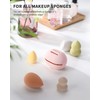CORNERIA Integrated Makeup Sponge Travel Case, pink