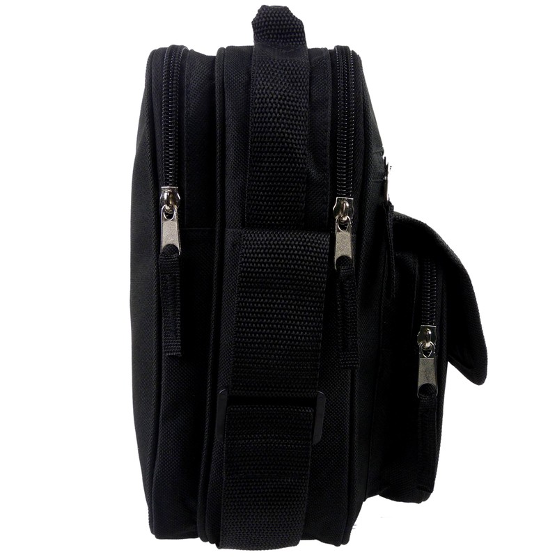 RED X Black Medium Mens Ladies Canvas Cross Body Messenger