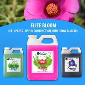 Blue Planet Nutrients Elite Bloom Gallon (128 oz) | Grow Flowers, Herbs, Vegetables, Fruit | Soil Hydroponic Aeroponic Coco Coir Soil-Less | for All Plants & Gardens