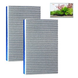 Rbleote 8d Filtermatte Aquarium 2 PCS Filterschwamm Aquarium 11x25x2cm Kann Individuell Zugeschnitten Werden Wabenstruktur Mehrere Filter Leicht zu Reinigen Geeignet Zum Filtern von Aquarienschmutz