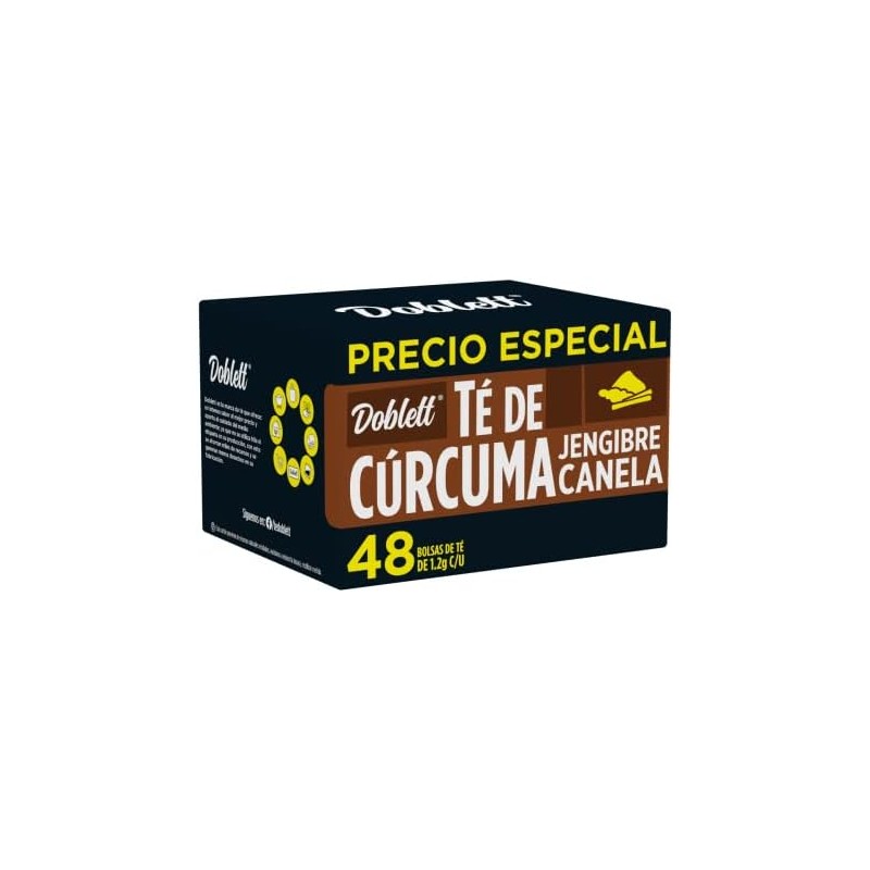 Té Doblett Cúrcuma Jengibre Canela 48 sobres