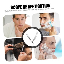 FRCOLOR Eyebrow Shaping Tool Scraper Face Shavers Razors Beard Barber Manual Razor Rasuradoras Hair Shaver for Men Folding Razor Vintage Shaving Razor