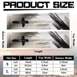 Geyoga 6 Pairs Faith Cross Arm Sleeve for Youth & Adult Religious Jesus Cooling Arm Sleeves for Baseball volleyball Football(L)