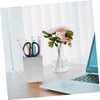 TEHAUX Pencil Holder Stainless Steel Desktop Organizer for Stationery Makeup