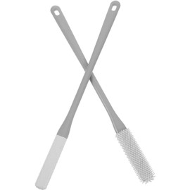 Cepillo Exfoliante de Pies con Mango Largo – 2 Piezas Banco Escalón