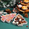 Angoily 2Pcs Christmas Tree Shaped Dish Plate, Christmas Tree Plates