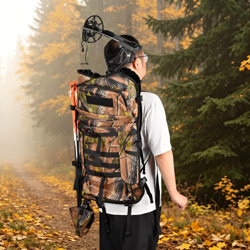 Bow Hunting Backpack for Men, Compound Bow Case for Bowhunters,