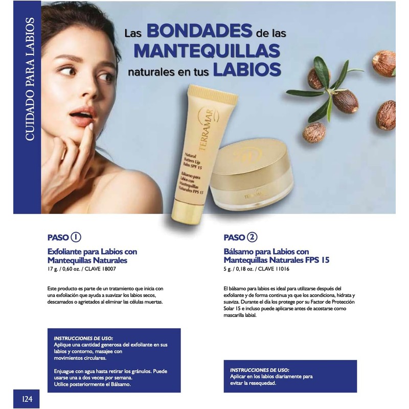 Tratamiento para labios exfoliante y balsamo