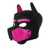 QUYUWOWO Neoprene Puppy Face Muzzle Dog Removable Full Head Hood