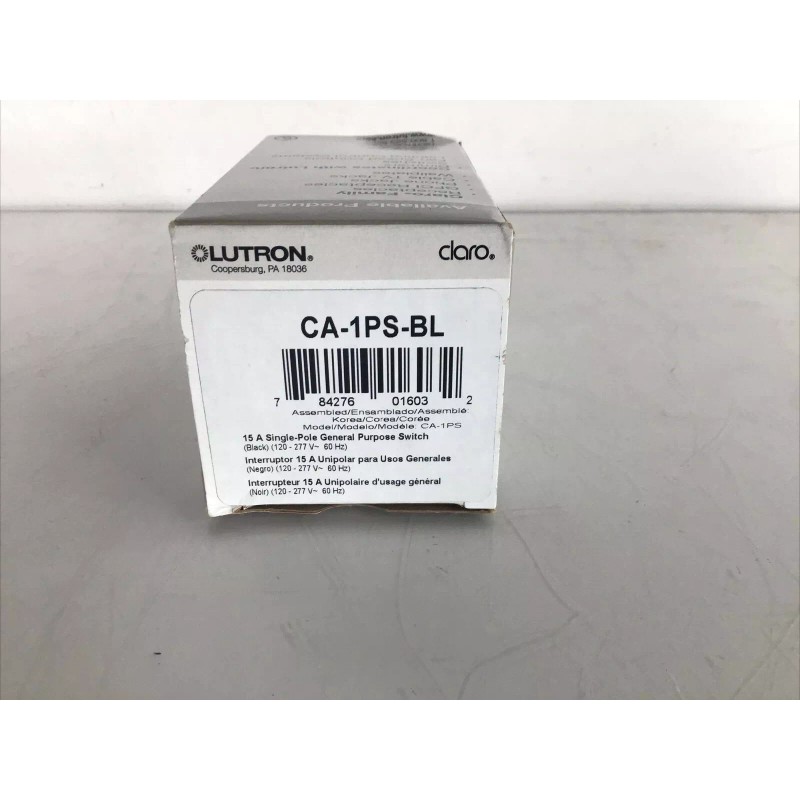 Lutron Claro CA-1PS-BL General Purpose Switch (Black)