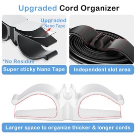 Lancord Lancord Cord Organizer for Appliances, 8 Pack Upgraded Kitchen Appliance Cord Organizer Stick On Appliance Wire Organizer Wire Wrapper for Kitchen Appliances Mixers, Coffee Maker, Pressure Cooker
