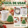 4PCS Moldes de Silicona para ARboles de Navidad,Molde para Velas