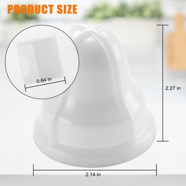 02AR Lemon/Lime Extracting Bulb Compatible with Sunkist No. 8 Commercial Juicers, Square Neck Design Replacement Part - White