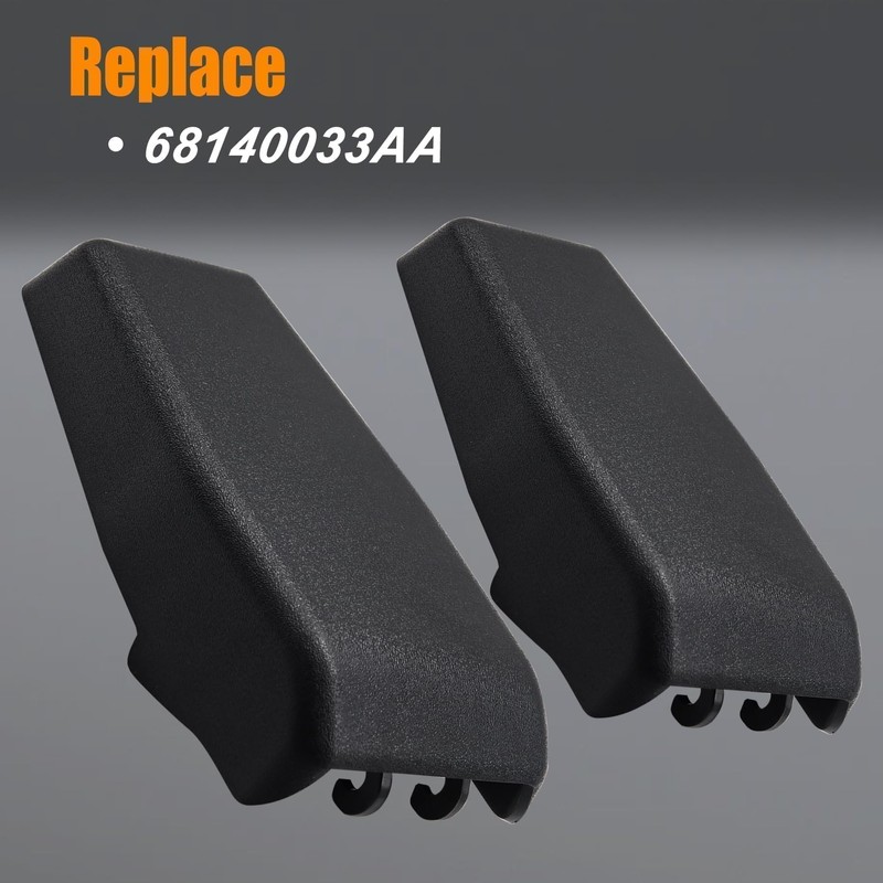 SHOZHO 2Pcs Black Liftgate Glass Hinge Trim Fit for Jeep