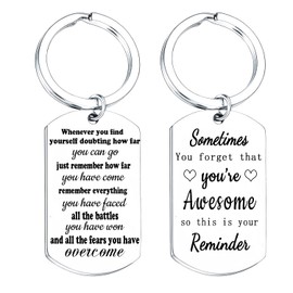 Nfyxcaz Inspirational Keyring For Women Men Sobriety Keyring Believe In Yourself Gifts You Are Awesome Gifts For Friends Graduation Gifts For Daughter Son
