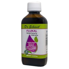 Israel Dr. Schavit FLUKAL Herbal Syrup for Colds & Flu 100% Natural Ingredients 6.76fl.