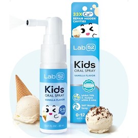 LAB52 Kids Oral Spray, Toddler Toothpaste Helper for Daily Oral Care and Fresh Breath, Children Approved with Fluoride Free for Newborn to Preschooler