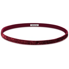 Diadema Fina Brillante, Maroon Sparkle Thin, Delgado