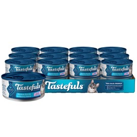 Blue Buffalo Blue Buffalo Tastefuls Natural Tender Morsels Wet Cat Food, Chicken Entre 5.5-oz cans (Pack of 24)