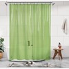 Bella Home Bamboo 1800 Shower Curtain Liner with Hook Pockets,