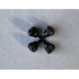 Lian Li 4Pcs/Set Chrome Thumb Screws 6-32 Thread for Lian Li Cases - BLACK