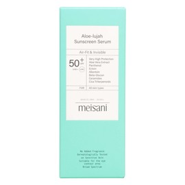 Meisani - ALOE-LUJAH SUNSCREEN SERUM SPF50+ sun protection in serum format and very high protection with a very light texture and formulated with moisturising and soothing ingredients.