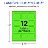 Avery Printable Rectangle Labels with Sure Feed Technology, 1-13/16" x