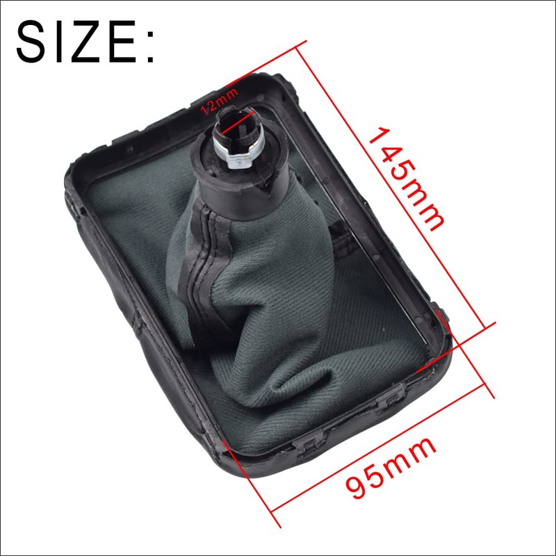 Kakulkomen 5 Speed Gear Stick Shift Knob Leather Boot for