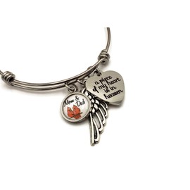 Memorial Gifts for Loss of Both Parents, Cardinal Sympathy Bracelet, Cardinals Appear Angels are Near, Memorial Jewelry in Remembrance, In Remembrance Mother and Father