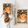 QENSPE 5D Diamond Painting Orange Cat Diamond Art Kits for