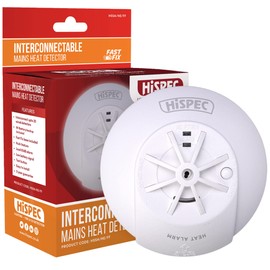 Hispec Electrical Products Limited HSSA/HE/FF Detector, 240 V, White