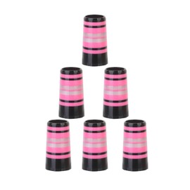 Multi-Ring Golf Iron Ferrules Compatible with 0.355" Tapered Steel Shaft / 0.370" Parallel Shaft, Heavy Duty ABS Material 10 Pack (Black Shuffle, 0.355)