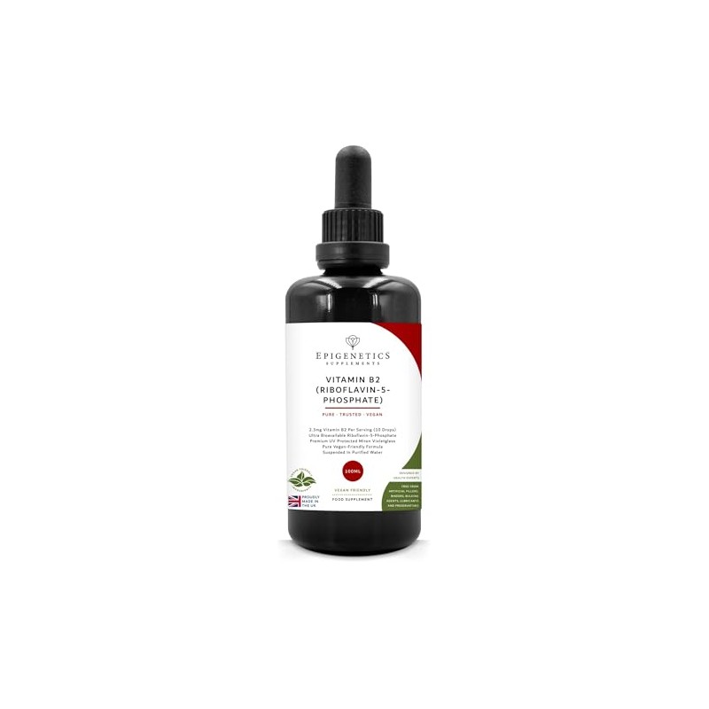 Vitamin B2 Riboflavin 2300mcg - Riboflavin-5-Phosphate - 100ml Liquid